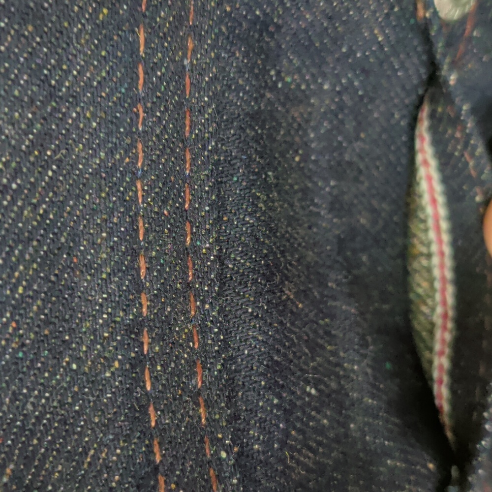 Naked & Famous Weird Guy Wool Blend Moss Selvedge - Picture 3 of 12